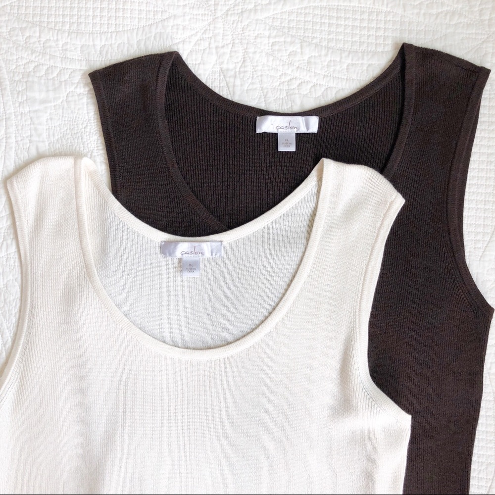 Caslon Silk Cashmere Tank - Bundle of 2 | Sz XL